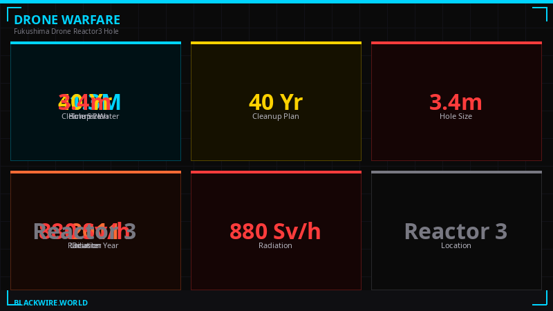 Fukushima Fuel Debris Scale Comparison Infographic