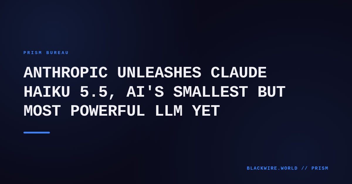 Screenshot of Claude Haiku 5.5 performance benchmark chart showing token per second rates.