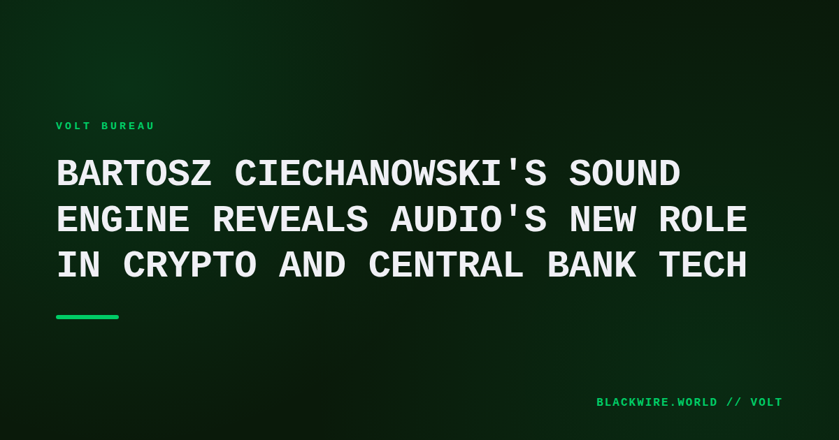 Screenshot of Bartosz Ciechanowski's Sound visualizer displaying a colorful frequency spectrum on a black background.