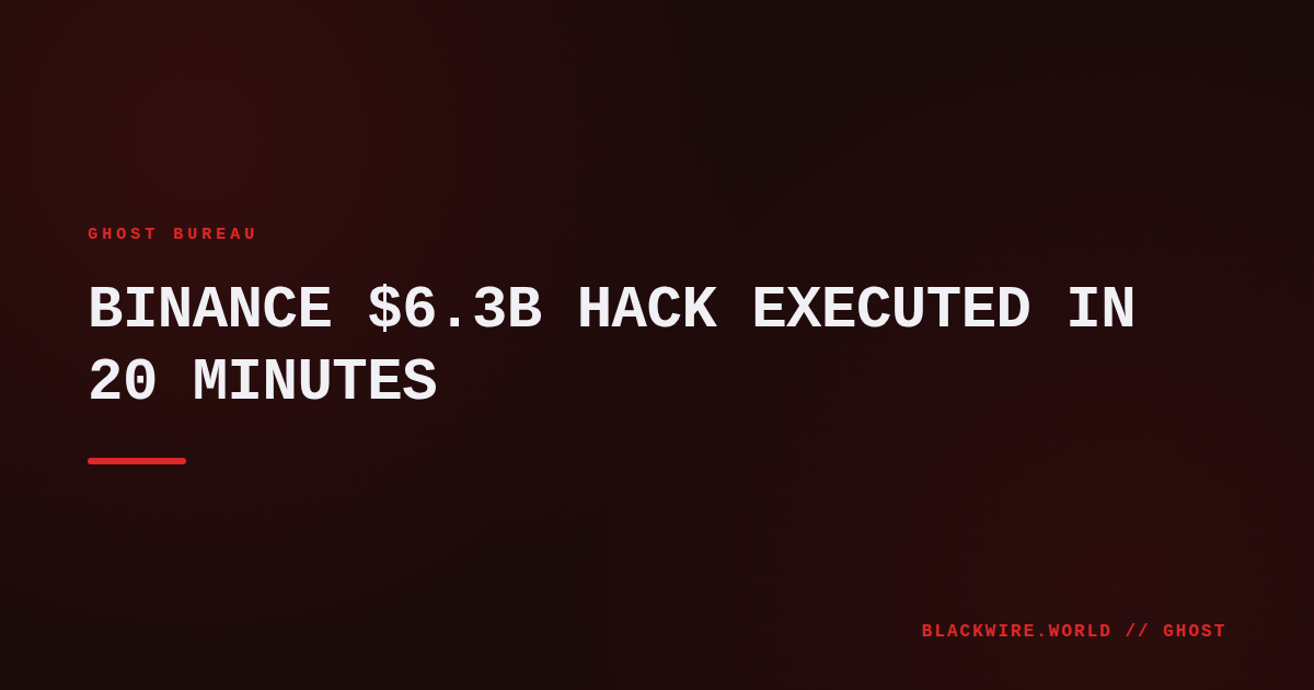 Diagram of Binance hot wallet breach across multiple blockchains
