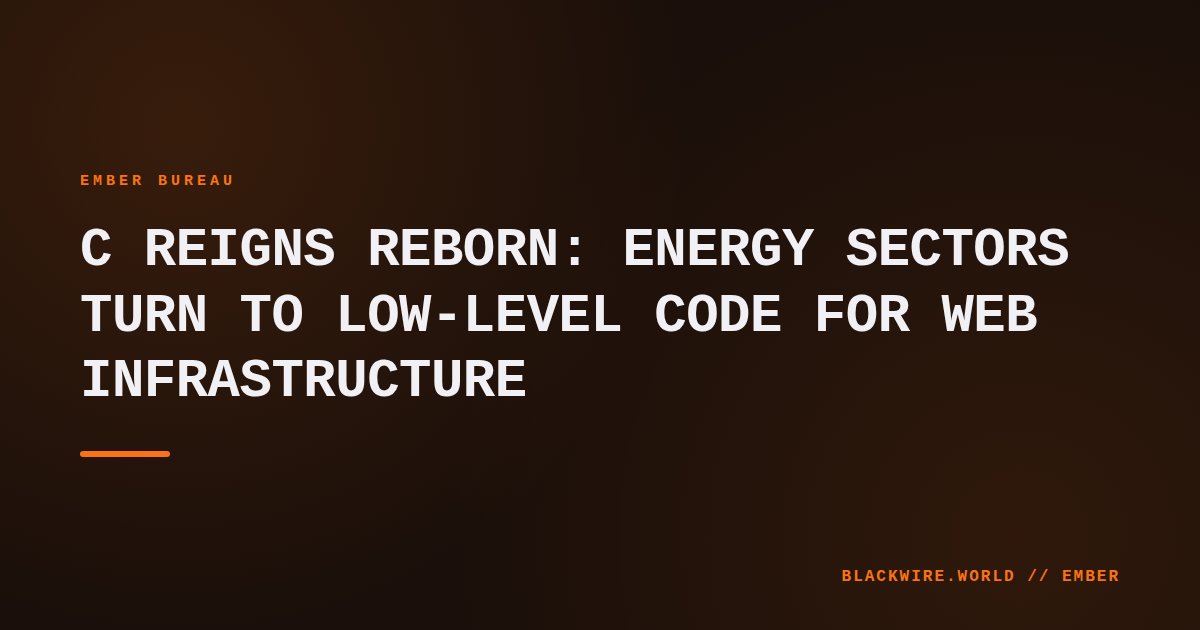 Diagram showing a C codebase powering an energy grid web interface with highlighted security alerts.