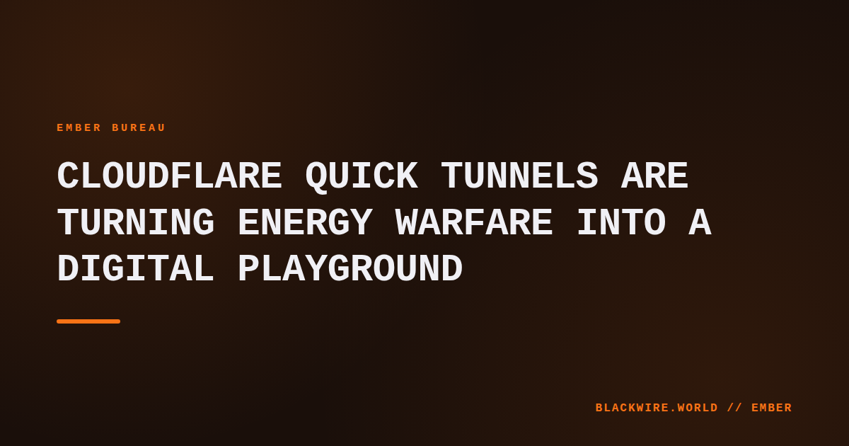 Diagram showing Cloudflare's edge network routing traffic from a hidden server through a Quick Tunnel to the public internet.