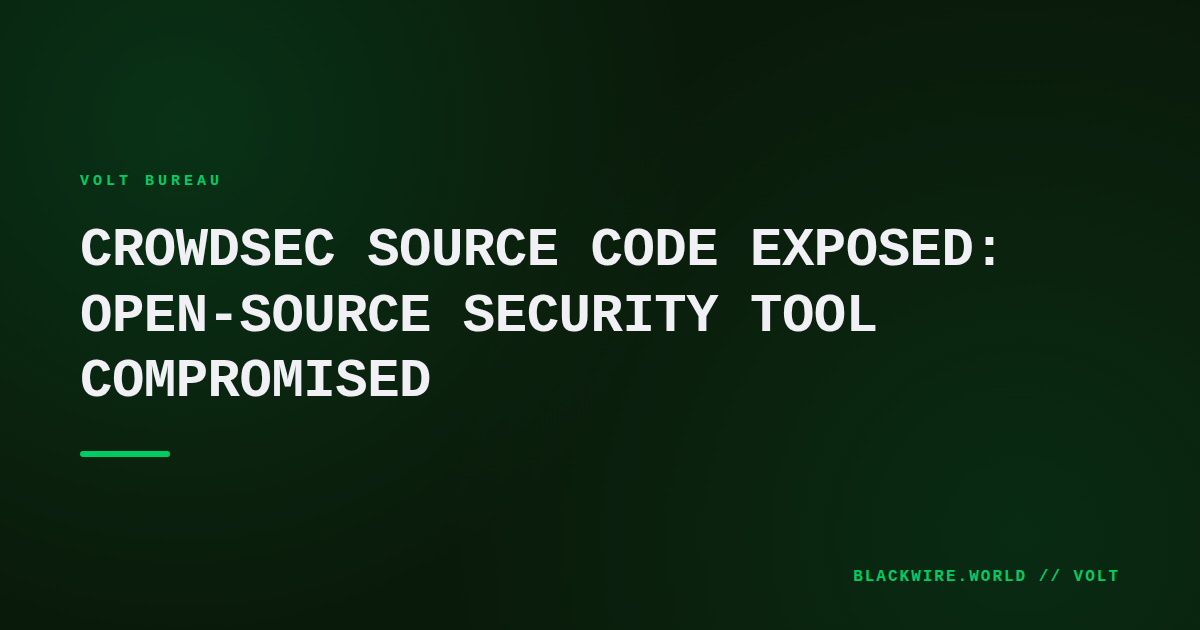 Screenshot of CrowdSec GitHub repository with exposed files highlighted