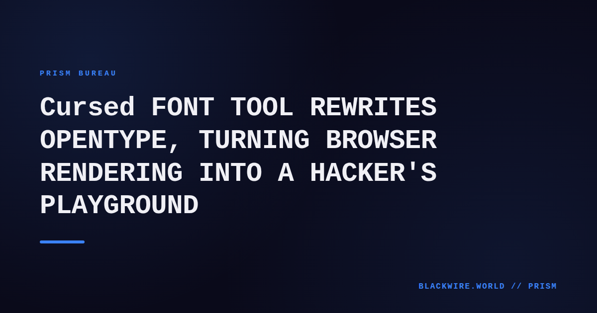 Screenshot of a web page displaying mixed‑font text generated by the Times New Bastard tool, highlighting distorted letters.