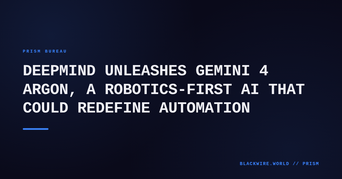 Atlas robot equipped with DeepMind's Argon chip performing a precision pick‑and‑place task