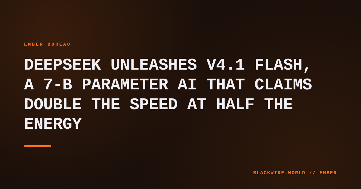 Screenshot of DeepSeek V4.1 Flash model card on HuggingFace showing performance benchmarks