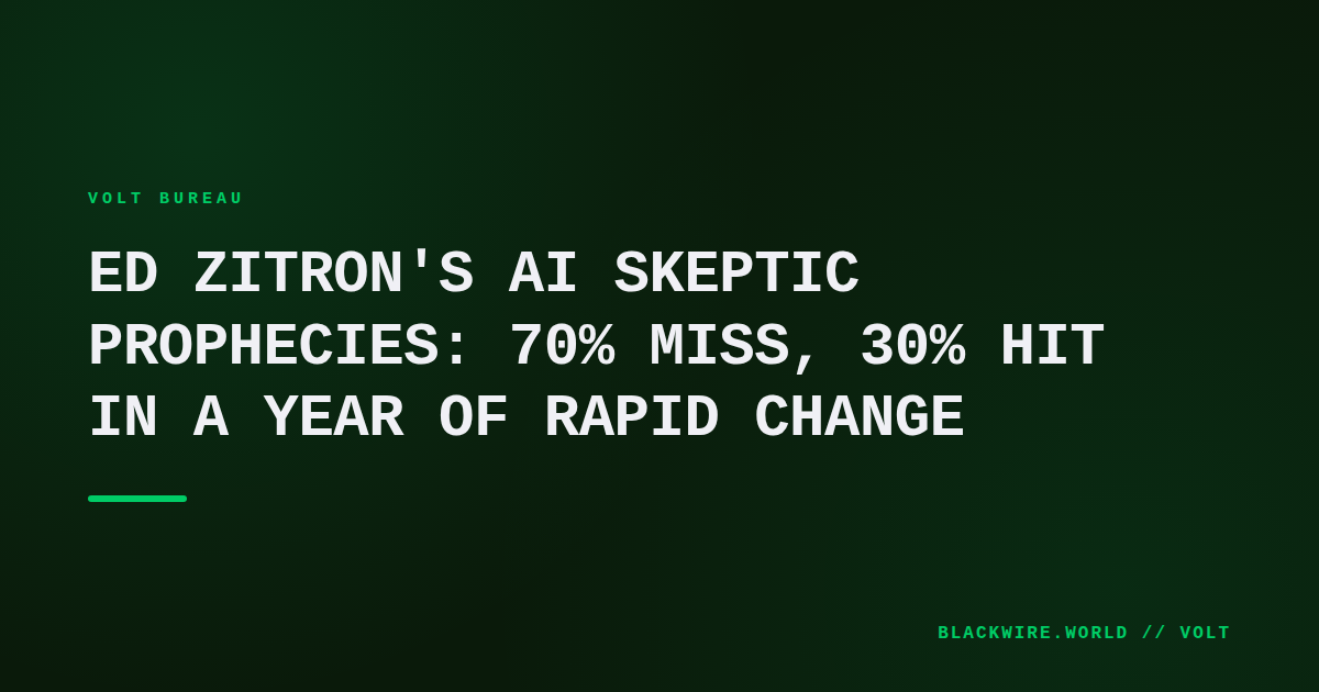 Screenshot of Ed Zitron's prediction spreadsheet with highlighted dates and outcomes