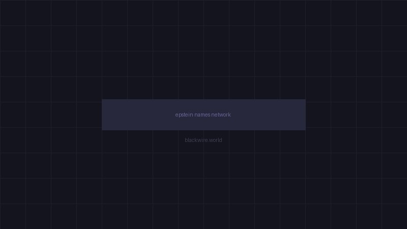 The Epstein network organized by category