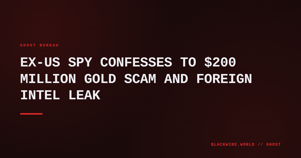 Gold bars stacked in a Manhattan loft, discovered during FBI raid on former CIA officer David Rush's home.