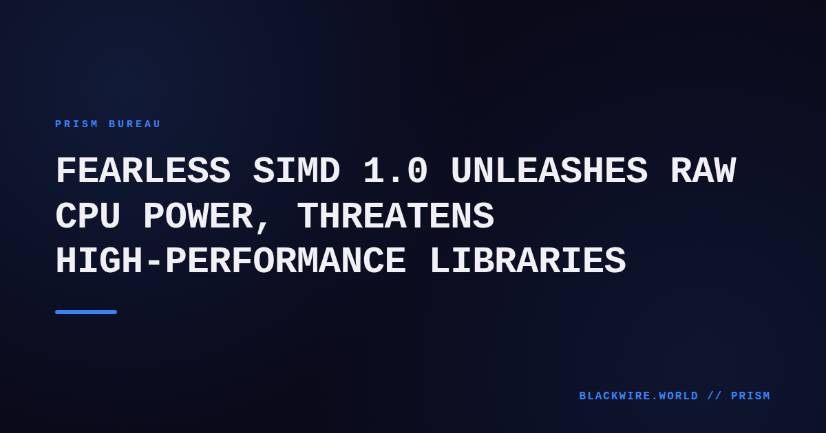 Code snippet showing Rust Fearless SIMD vector operations on a laptop screen