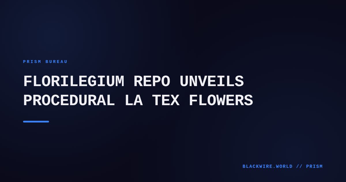 Screenshot of a LaTeX PDF page showing Delft‑blue procedural flowers in the margin