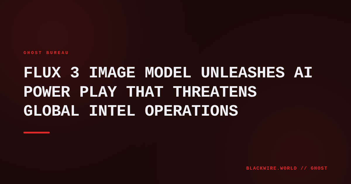 Screenshot of Flux.3 generated image showing a realistic night‑vision battlefield scene