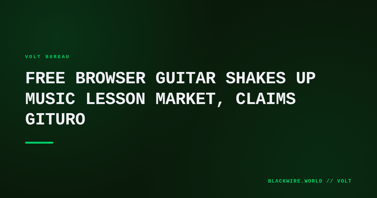 Screenshot of Guitoro interface showing a virtual acoustic guitar with chord diagrams and a practice tempo slider.