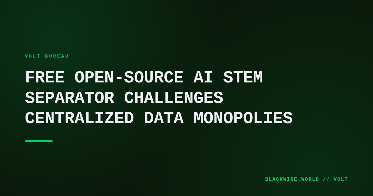 Screenshot of StemDeck's command‑line interface showing local stem separation of a blockchain transaction memo.