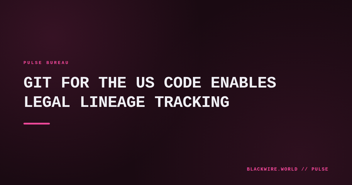 Screenshot of a Git‑style interface showing US Code changes over time