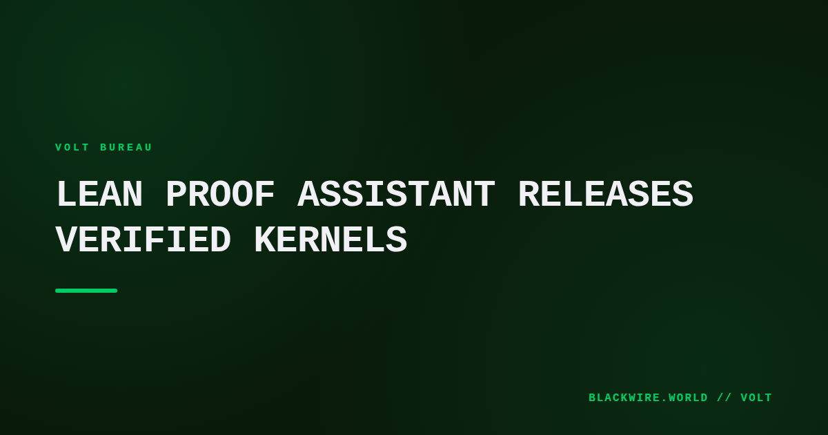 Screenshot of Lean's lake check command output showing multiple kernel verification results