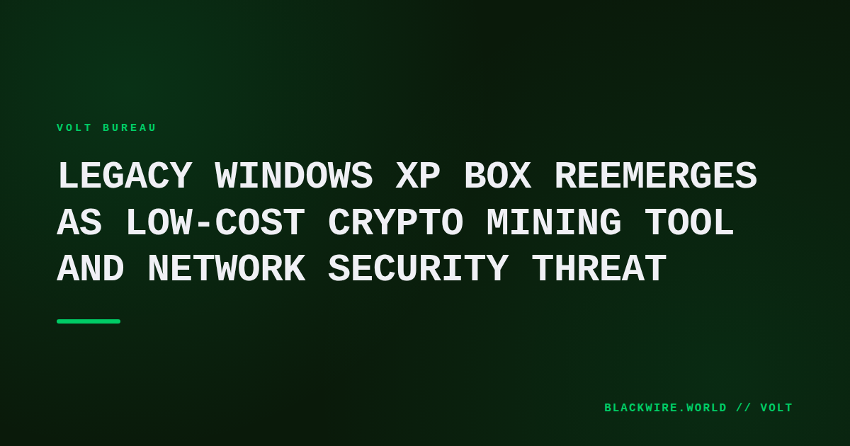 Mini‑ITX Windows XP Box prototype in aluminum chassis with exposed motherboard and Ethernet port