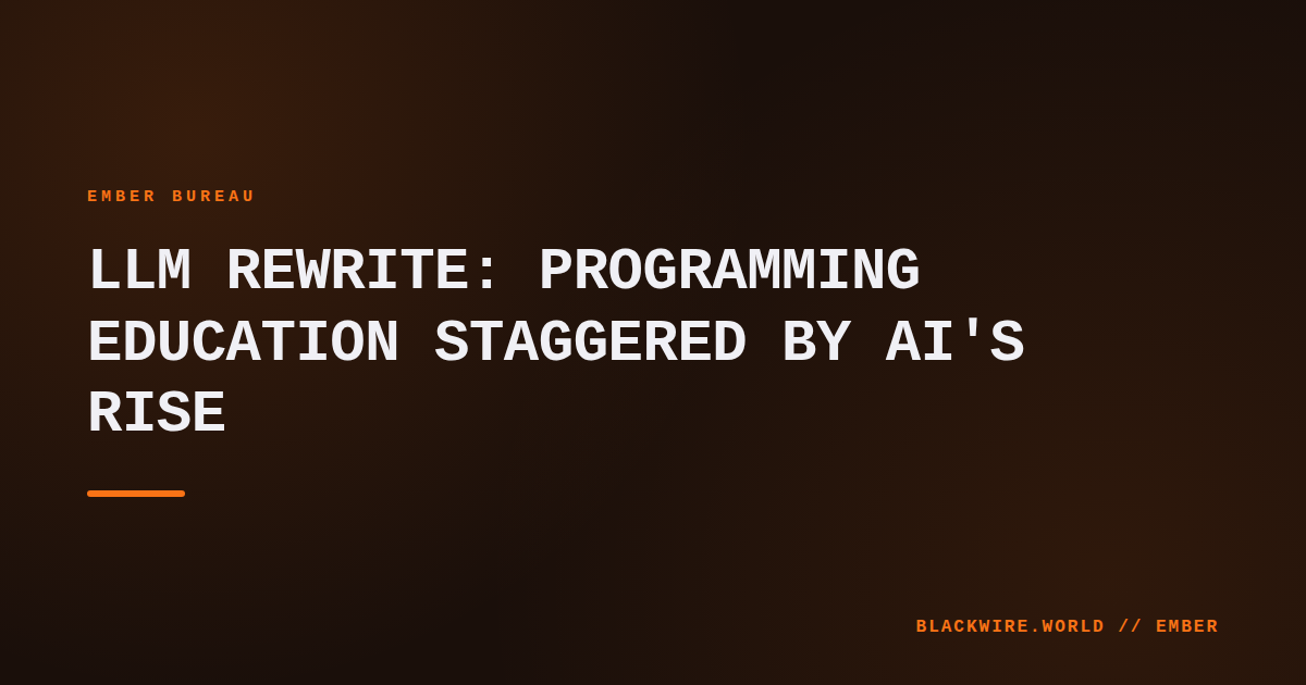 A laptop screen displaying a large language model generating code beside a traditional textbook.