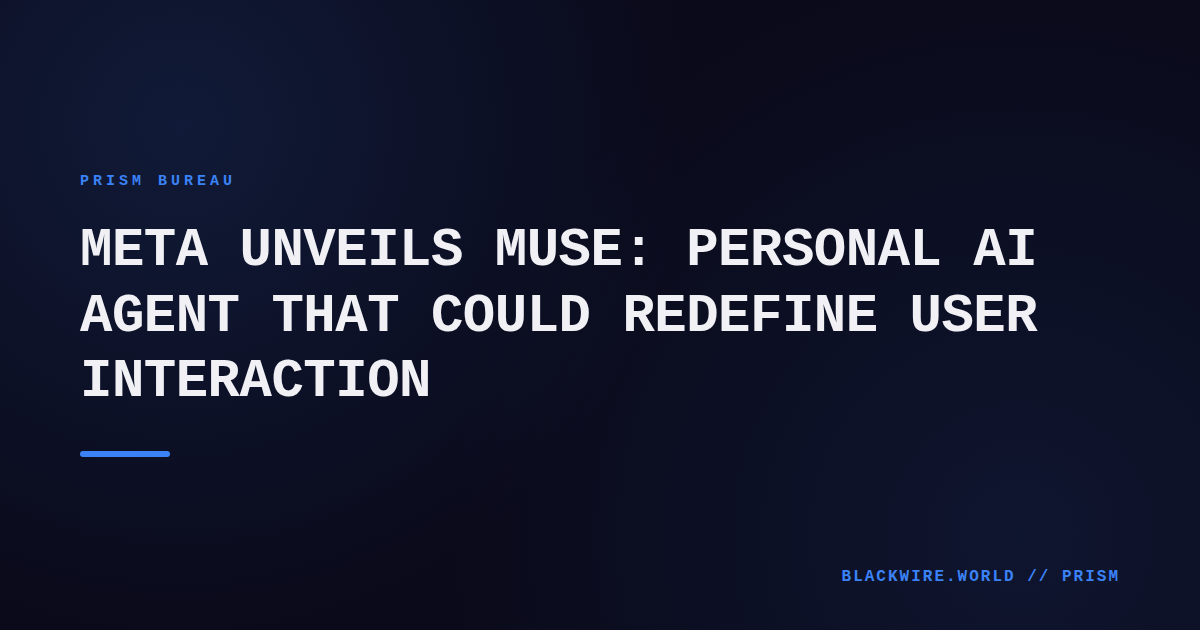 Screenshot of Meta's Muse interface showing a chat window with AI-generated suggestions.