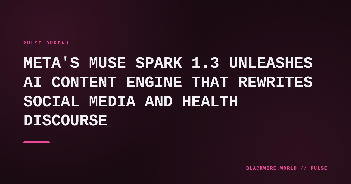 Screenshot of Muse Spark 1.3 interface showing generated text, image, and code snippets side by side.