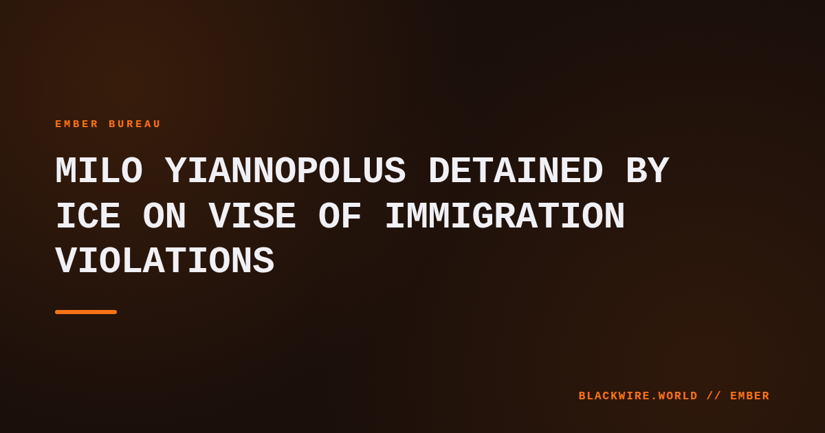 Milo Yiannopoulos being escorted by ICE agents at Los Angeles International Airport, March 2024