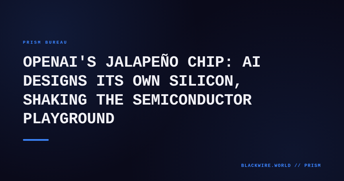 Diagram of the Jalapeño AI accelerator layout generated by OpenAI's LLM.