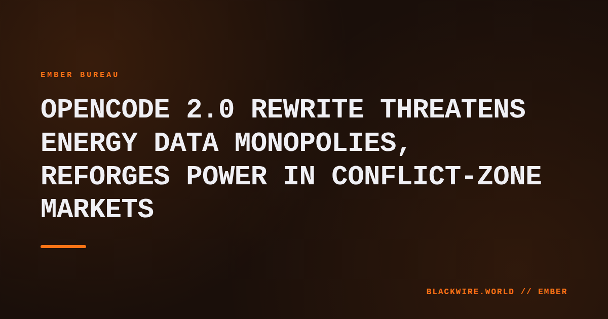 Screenshot of OpenCode 2.0 ledger displaying real‑time megawatt trades across Ukraine and neighboring countries