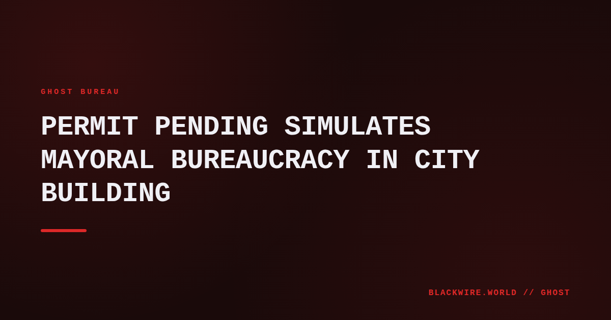 Screenshot of Permit Pending showing a city map overlaid with zoning hearings and voter heatmaps