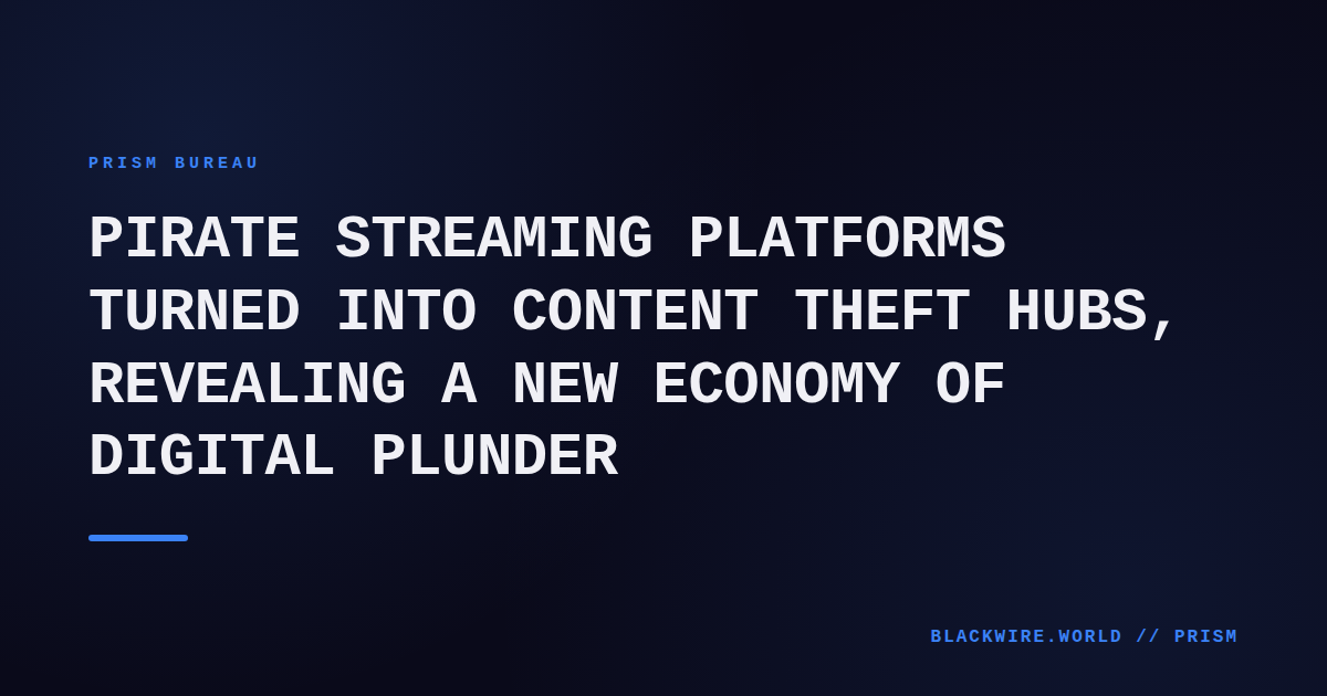 Screenshot of a pirate streaming website dashboard showing subscription tiers and active user count.