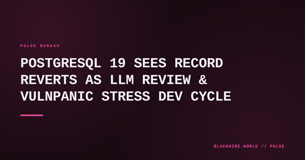 Developer reviewing PostgreSQL code on a laptop with LLM assistance overlay
