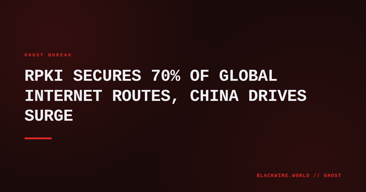 World map highlighting internet routing paths with RPKI validation coverage