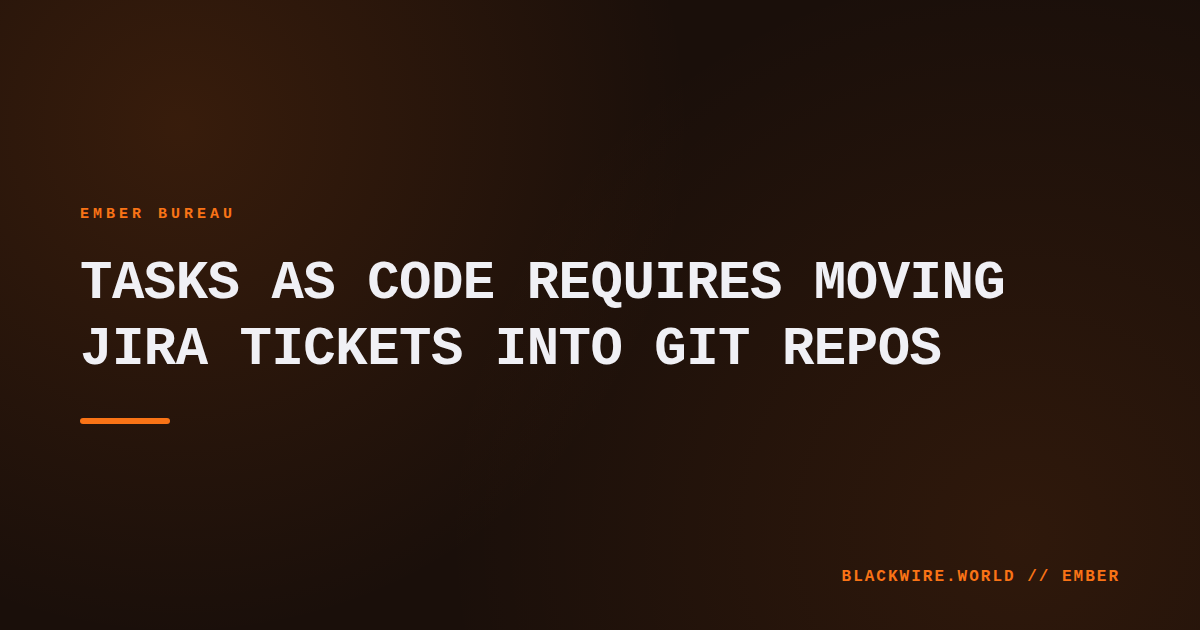 Developer reviewing a Markdown task file alongside code in a Git repository