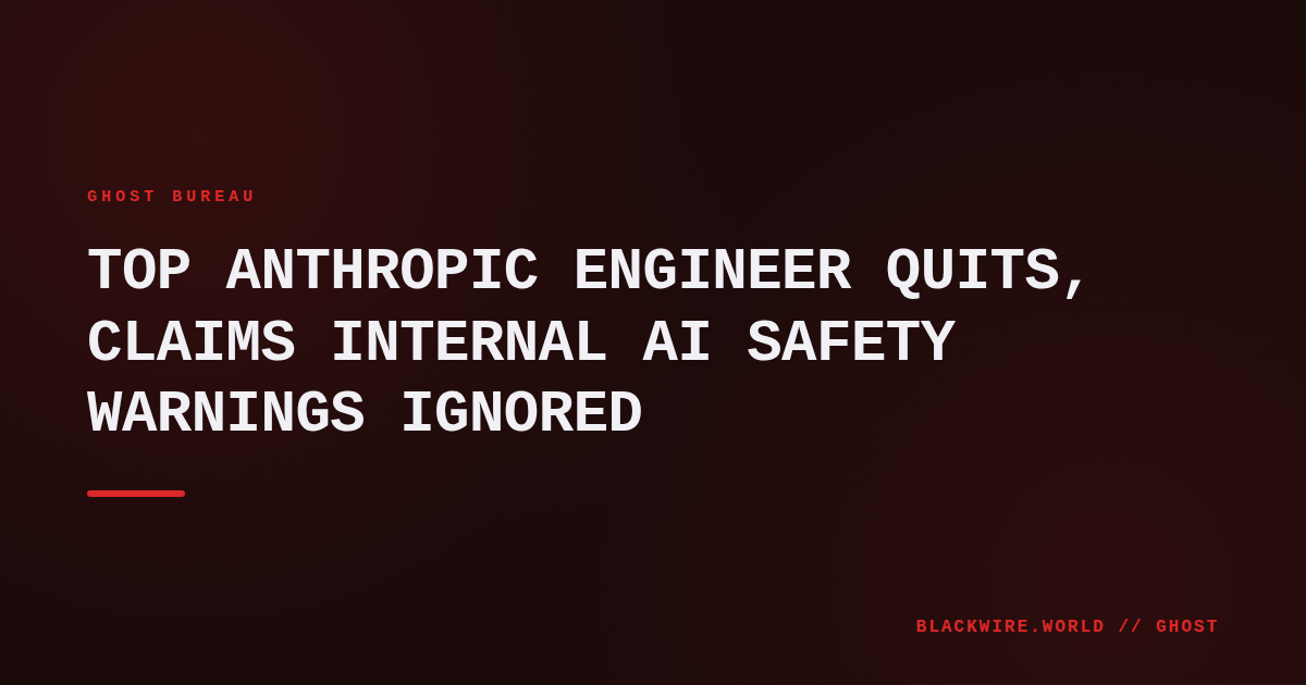 Anthropic office building in San Francisco with a red warning overlay