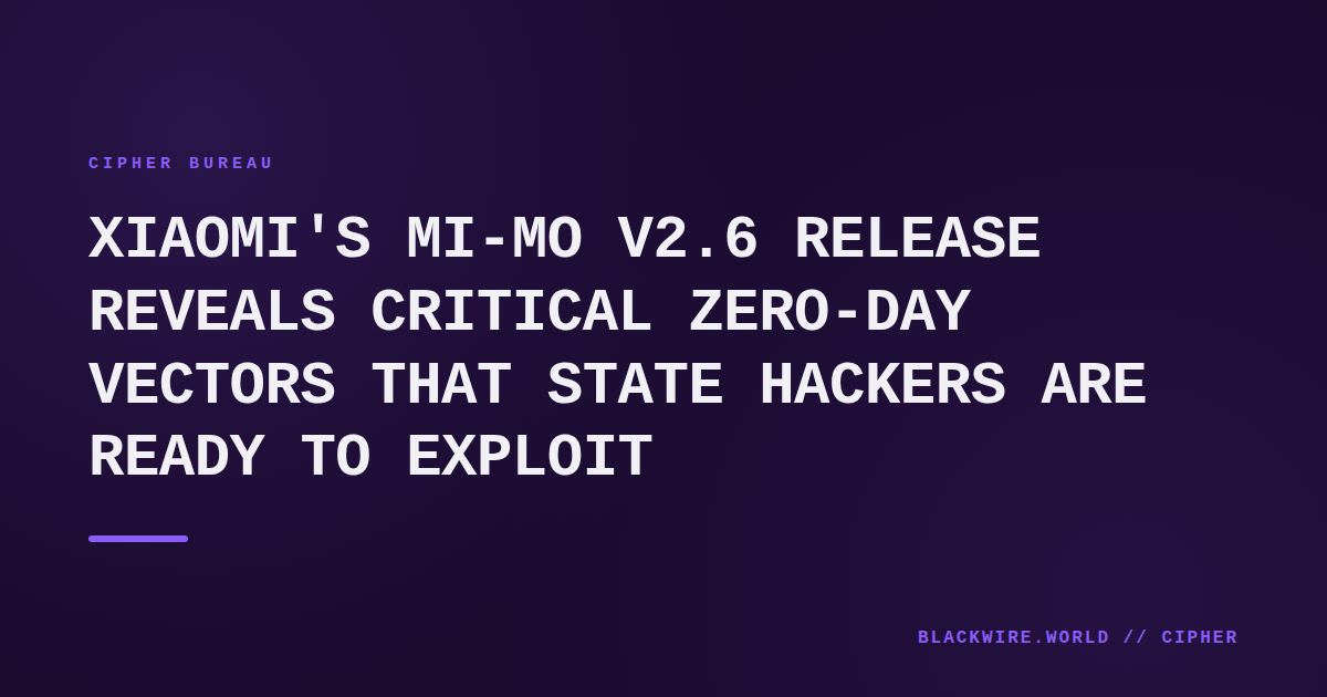 Screenshot of MiMo v2.6 dashboard showing OTA update settings on a Xiaomi smartphone