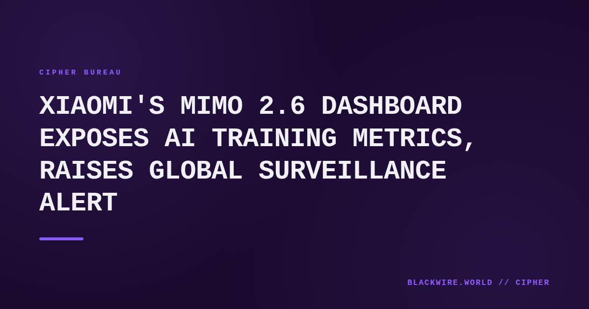 Screenshot of Xiaomi Mimo 2.6 live post‑training dashboard showing loss curves and hardware stats