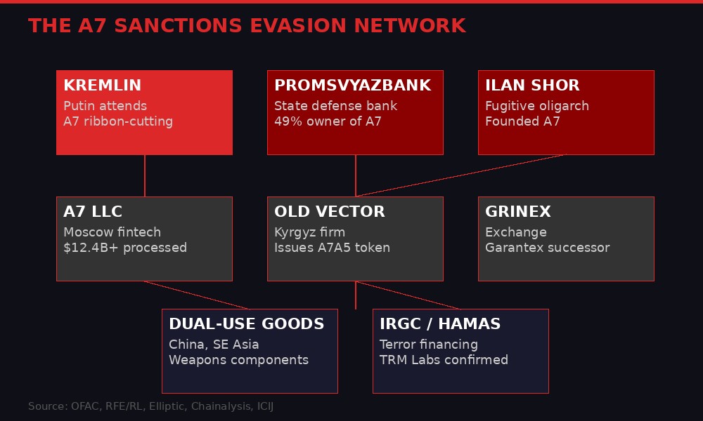 A7 network structure infographic