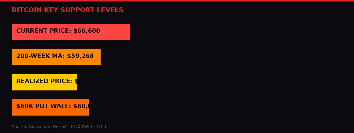 Bitcoin key support levels chart