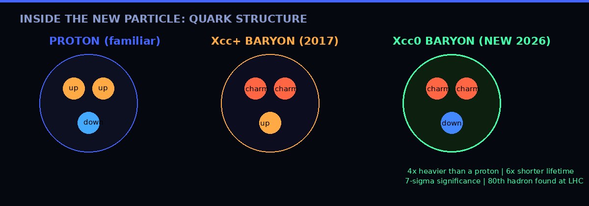 Quark structure comparison of new particle