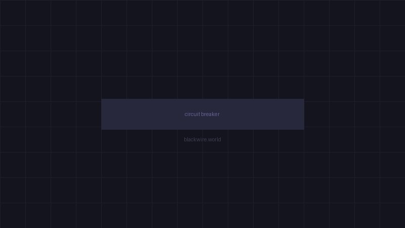 Circuit breaker state machine diagram