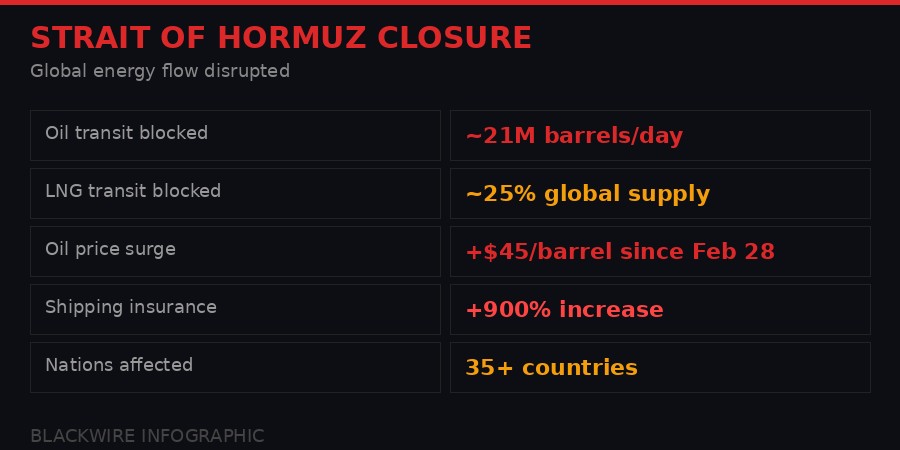 Strait of Hormuz closure global impact