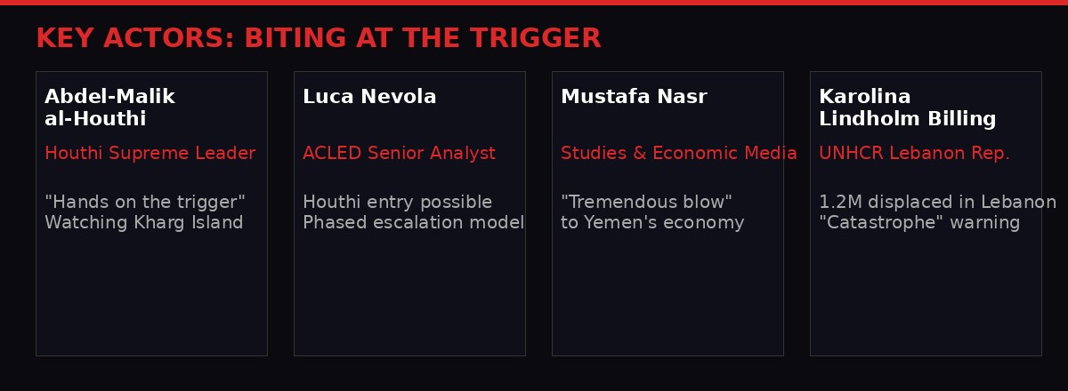 Key actors in the Houthi-Yemen-Bab al-Mandeb story
