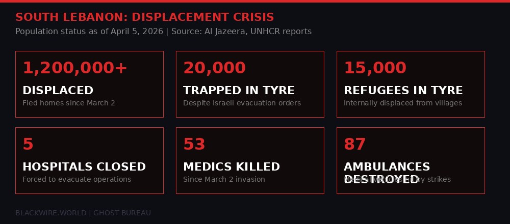 Lebanon displacement statistics