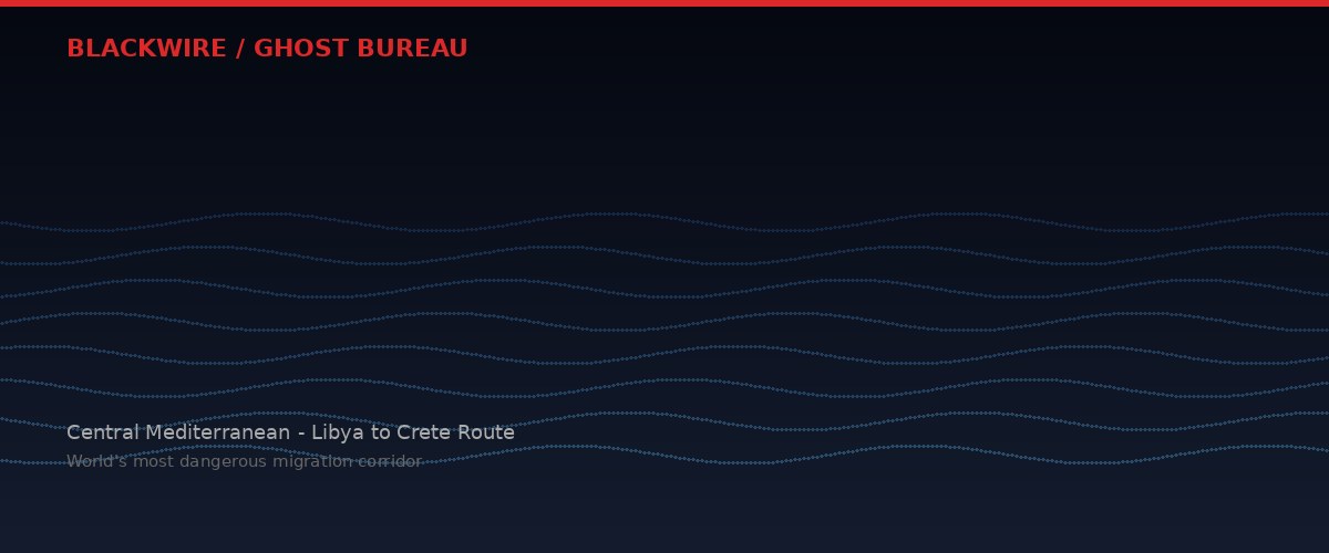 Central Mediterranean sea crossing route
