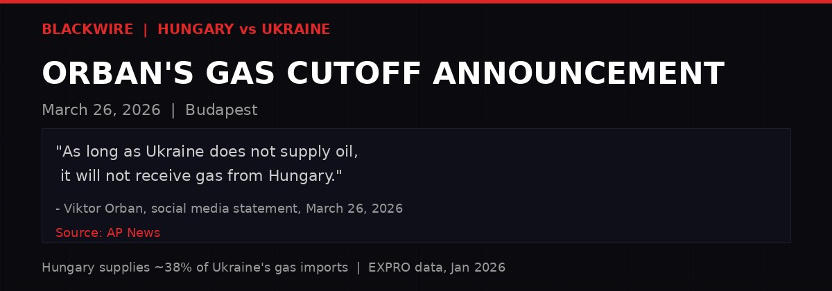 Viktor Orban energy announcement visual