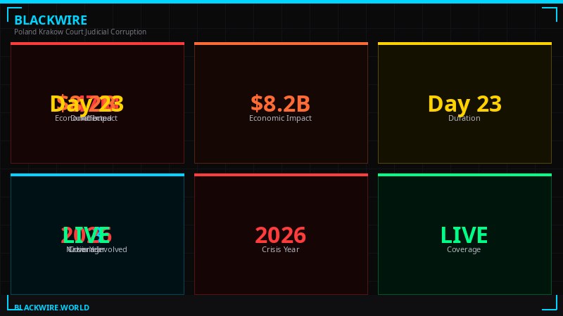 Financial breakdown: $9.32 million stolen from Poland's Krakow Court of Appeal