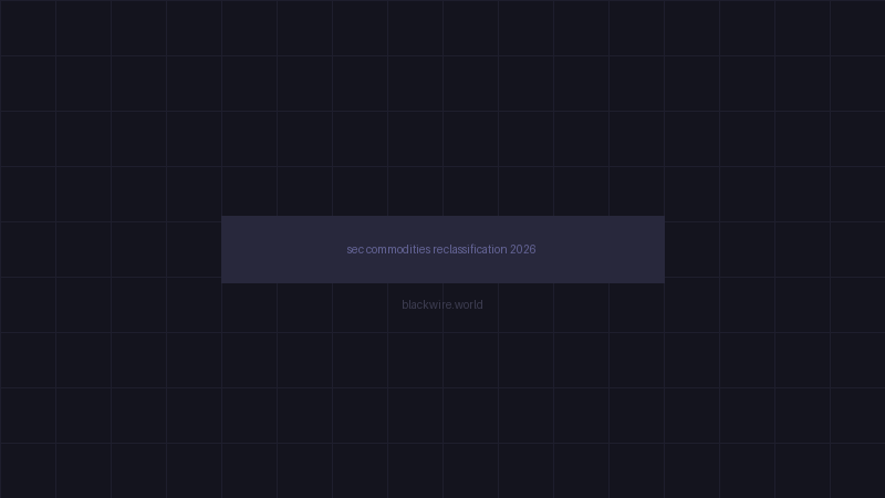 SEC crypto reclassification before and after comparison