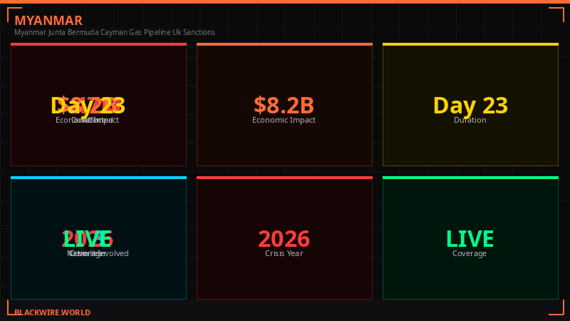 Key entities in Myanmar gas sanctions network