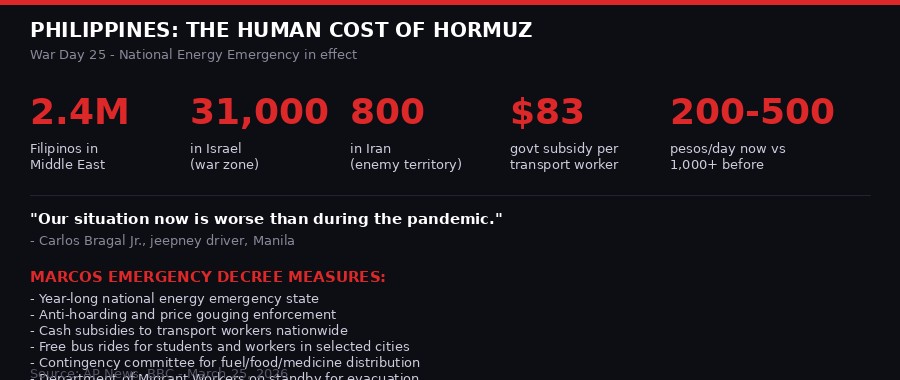 Philippines energy emergency infographic