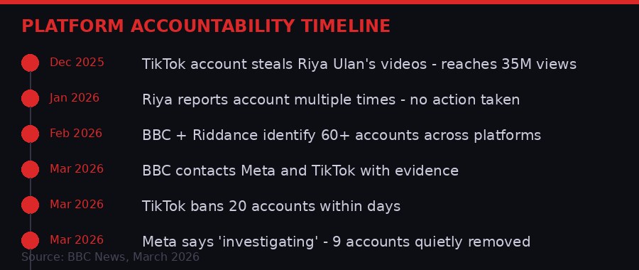 Platform accountability timeline