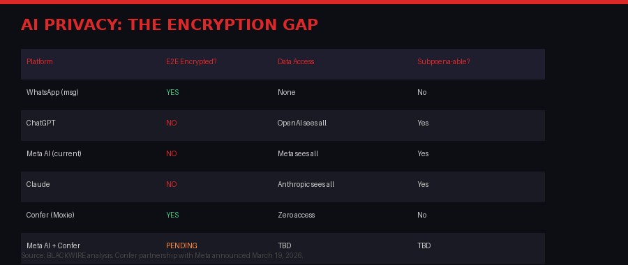 AI Privacy Encryption Gap